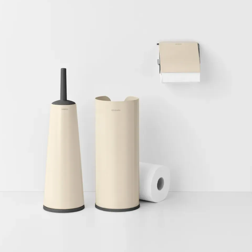 Hot Brabantia Accesorios de baño ReNew 3 piezas, Soft Beige