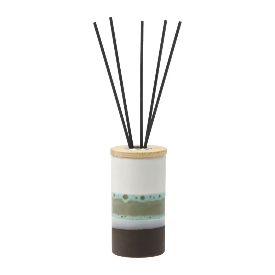 Outlet Villa Collection Aceite aromático Iris 5,5x10,5 cm, Blanco-verde-Orchid vanilla BlancoVerde