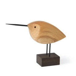 Best Warm Nordic Adorno Beak Bird, Awake Snipe Marrón