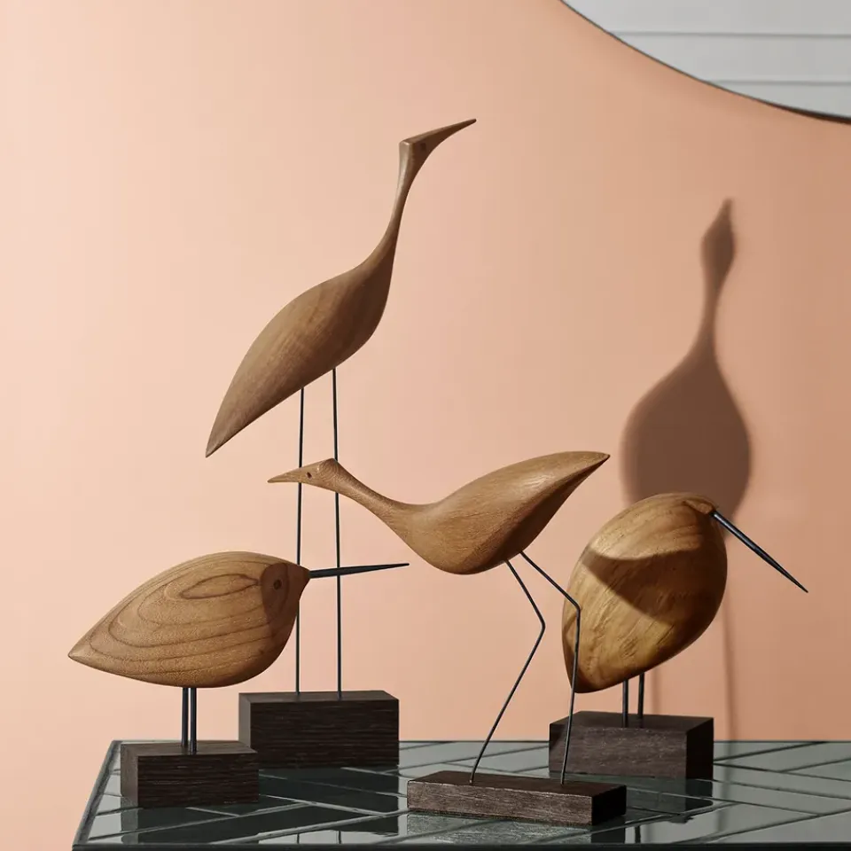 Best Warm Nordic Adorno Beak Bird, Awake Snipe Marrón
