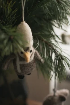 New DBKD Adorno colgante Hanging penguin, Beige-blanco BeigeBlanco