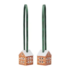 Clearance Kähler Adorno de Navidad 5 cm Gingerbread 2-pack, Marrón