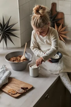 Hot Broste Copenhagen Adorno de navidad Venok Estrella Ø30 cm, Fungi Marrón