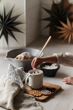 New Broste Copenhagen Adorno de navidad Venok Estrella Ø30 cm, Natural Marrón