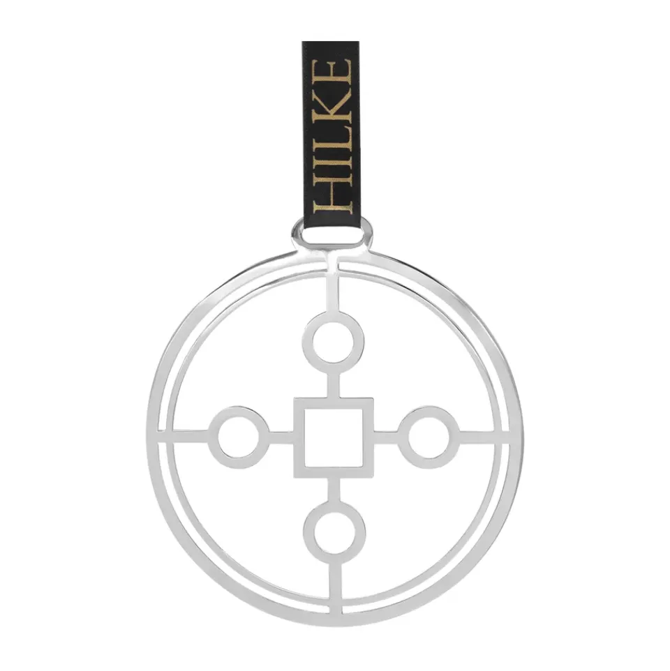Outlet Hilke Collection Adorno de árbol Anima Gemella 1, Latón niquelado Plateado