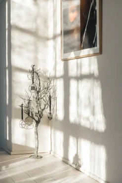 Sale Hilke Collection Adorno de árbol Piano, Latón niquelado Plateado