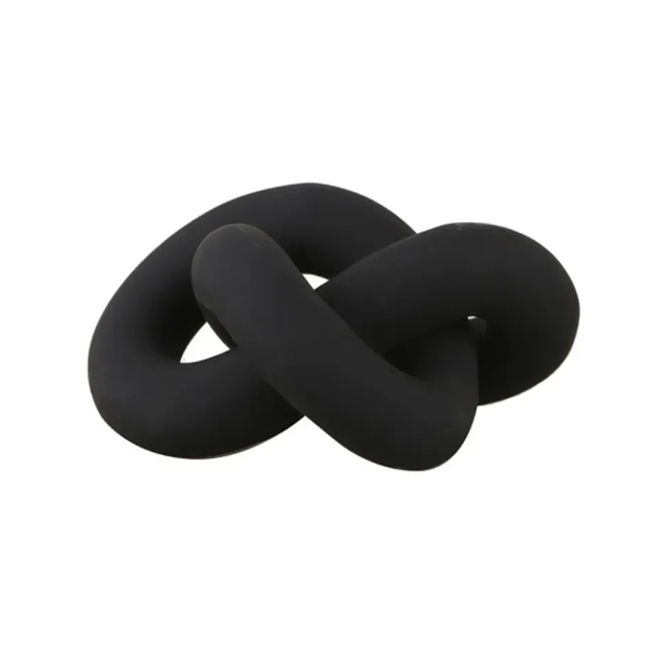 Online Cooee Design Adorno Knot Table large, Black Negro