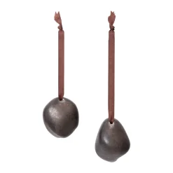 Clearance Ferm Living Adorno navideño Bellure 7 cm 2 piezas, Rustic Bronze Marrón