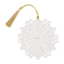 Online Villeroy & Boch Adorno navideño, copo de nieve Christmas Classics, Blanco