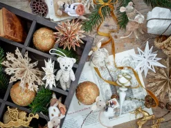 Online Bloomingville Adorno navideño Peo lana 2 piezas, Marrón