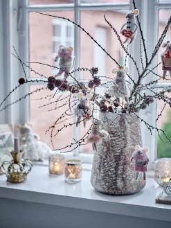 Discount Bloomingville Adorno navideño Peo lana 3 piezas, Natural Beige