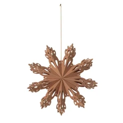 Discount Broste Copenhagen Adorno navideño Snowflake Indian tan, Ø15 cm Marrón