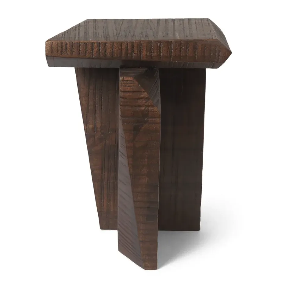 Ferm Living Adorno Silva Piece, Dark stained mango wood Marrón