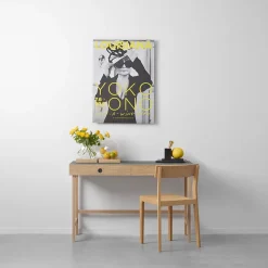 New A2 Adorno Space, Roble teñido de , vidrio Negro