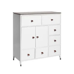Clearance Mavis Aparador Abisko, , encimera de hormigón Blanco