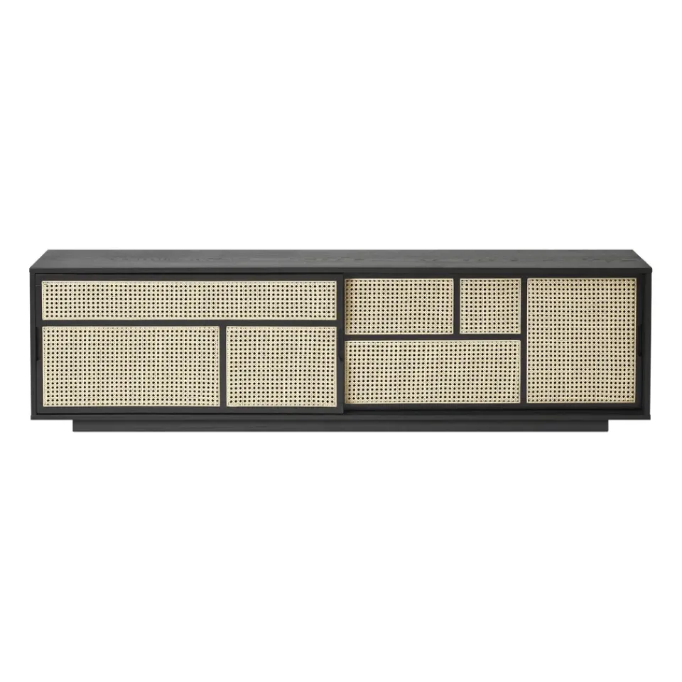 Sale Design House Stockholm Aparador Air low, , ratán Negro