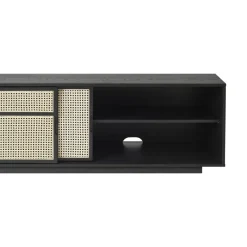 Sale Design House Stockholm Aparador Air low, , ratán Negro