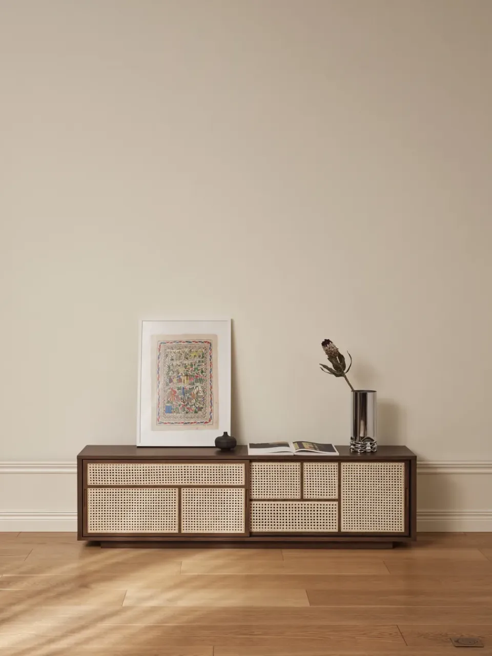 New Design House Stockholm Aparador Air low, Roble oscuro Marrón
