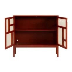 Best Design House Stockholm Aparador Air, , 120x110 cm, con patas Rojo