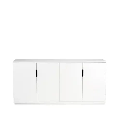Clearance Mavis Aparador Aoko 77x160 cm, Lacado Blanco
