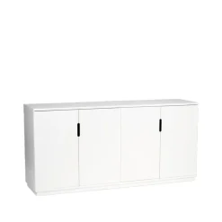 Clearance Mavis Aparador Aoko 77x160 cm, Lacado Blanco