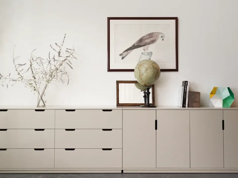 Clearance Mavis Aparador Aoko 77x160 cm, Lacado Blanco