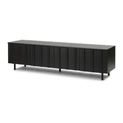 Best Normann Copenhagen Aparador bajo Rib, Soft Black Negro