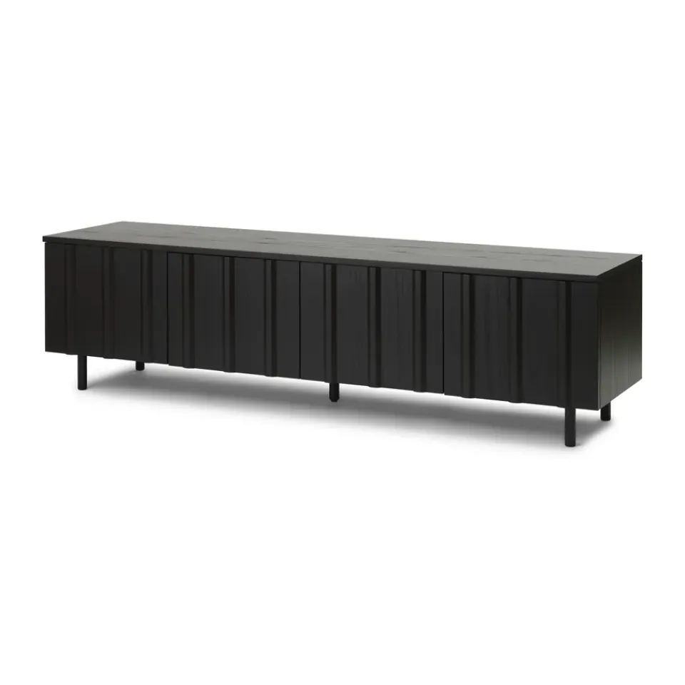 Best Normann Copenhagen Aparador bajo Rib, Soft Black Negro