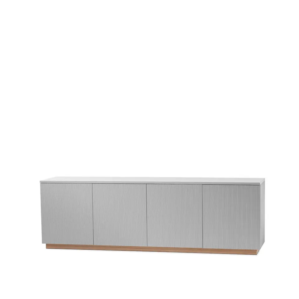 Sale A2 Aparador Beam, claro, base de roble aceitado blanco Gris