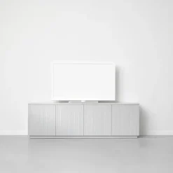 Best A2 Aparador Beam, Lacado , base de roble aceitado Blanco