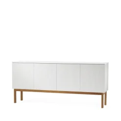 Online A2 Aparador Beam, Lacado , base de roble aceitado Blanco