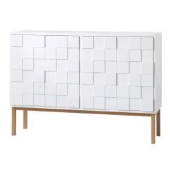 Sale A2 Aparador Collect 2010 bajo, Roble aceitado Blanco