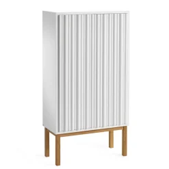 Outlet A2 Aparador Collect 2013, Blanco-patas de roble MarrónBlanco