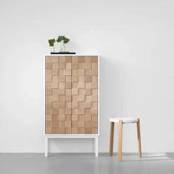 Hot A2 Aparador Collect 2016, roble aceitado - Blanco