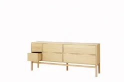 1898 Aparador Hylte 6 cajones 172x73 cm, Roble Beige