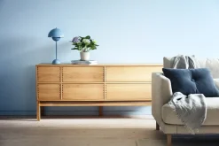1898 Aparador Hylte 6 cajones 172x73 cm, Roble Beige