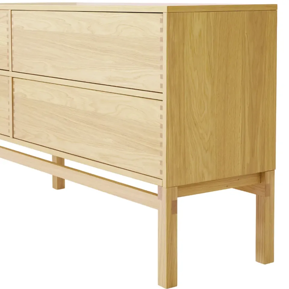 Discount 1898 Aparador Hylte 115,5x73 cm, Roble Beige