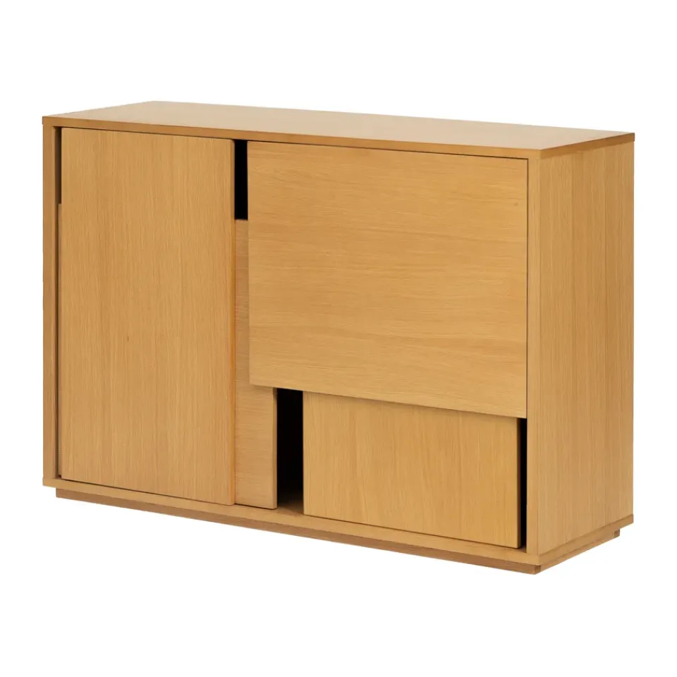 Outlet Design House Stockholm Aparador Layer, Roble, 120×82 cm Beige