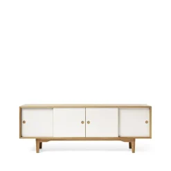 Online Zweed Aparador Moodi 180, /roble, cuerpo de roble Blanco