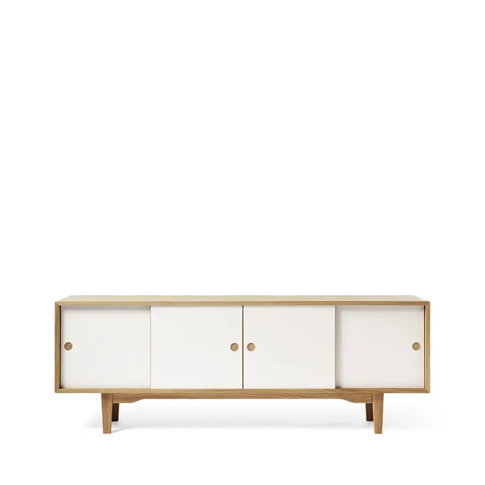 Online Zweed Aparador Moodi 180, /roble, cuerpo de roble Blanco