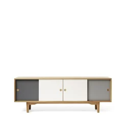 Sale Zweed Aparador Moodi 180, /blanco, estructura de roble Gris
