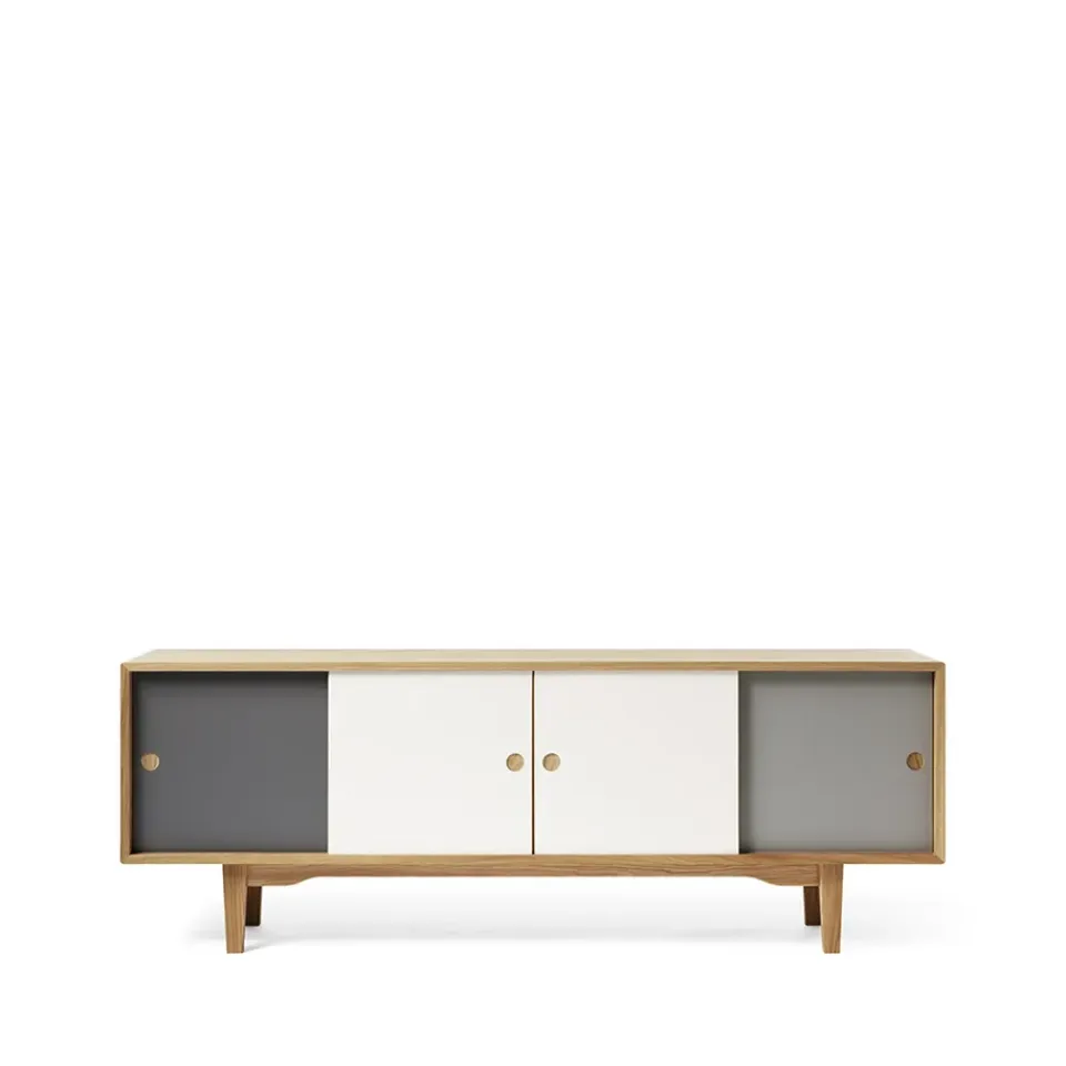 Sale Zweed Aparador Moodi 180, /blanco, estructura de roble Gris