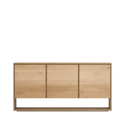 Online Ethnicraft Aparador Nordic, Roble encerado 3 puertas Beige