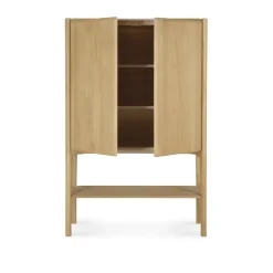 New Ethnicraft Aparador PI , Roble, 2 puertas, 110 cm Beige