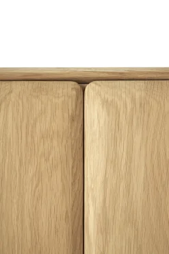 Clearance Ethnicraft Aparador PI, Roble, 4 puertas Marrón