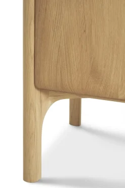 Clearance Ethnicraft Aparador PI, Roble, 4 puertas Marrón