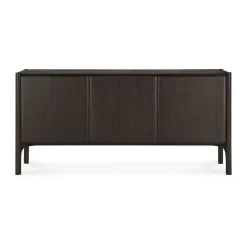 Outlet Ethnicraft Aparador PI, Teak oscuro, 3 puertas Marrón