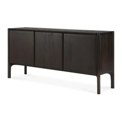 Outlet Ethnicraft Aparador PI, Teak oscuro, 3 puertas Marrón