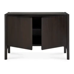 Outlet Ethnicraft Aparador PI, Teca dark brown, 2 puertas Marrón