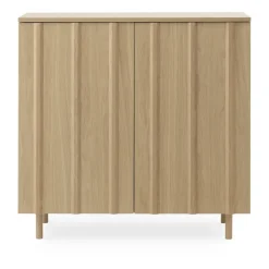 Discount Normann Copenhagen Aparador Rib 96x98,5 cm, Oak Marrón
